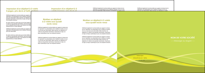 creer modele en ligne depliant 4 volets  8 pages  espaces verts vert vert pastel fond vert MIF58745
