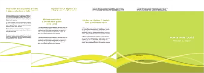 creer modele en ligne depliant 4 volets  8 pages  espaces verts vert vert pastel fond vert MLGI58745