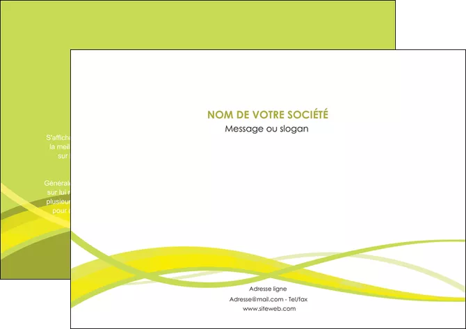 imprimerie affiche espaces verts vert vert pastel fond vert MLGI58767