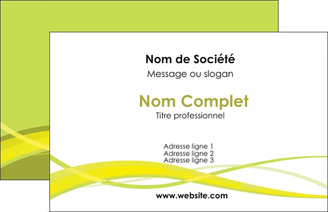 exemple carte de visite espaces verts vert vert pastel fond vert MIFBE58777