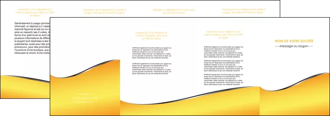maquette en ligne a personnaliser depliant 4 volets  8 pages  jaune fond jaune colore MIFLU58949