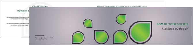 modele en ligne depliant 2 volets  4 pages  espaces verts gris vert feuilles MLGI59163