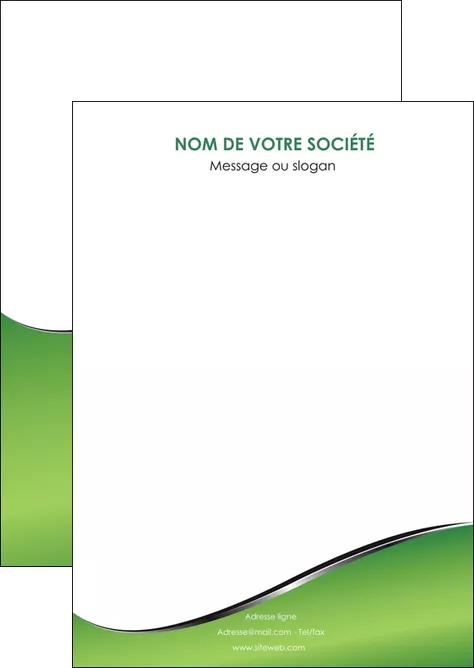 realiser flyers vert fond vert colore MIFCH59243