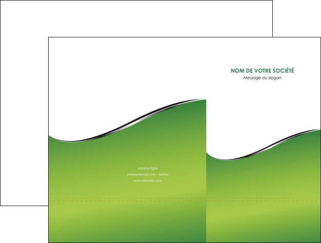 creer modele en ligne pochette a rabat vert fond vert colore MIFLU59253