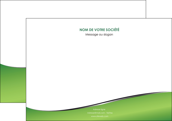 maquette en ligne a personnaliser flyers vert fond vert colore MIFBE59273