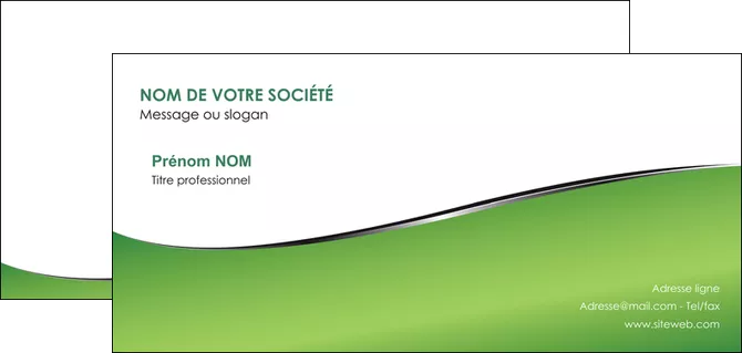 impression carte de correspondance vert fond vert colore MID59277