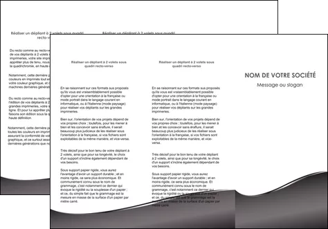 impression depliant 3 volets  6 pages  web design gris fond gris noir MIFBE59431