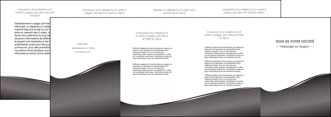 modele depliant 4 volets  8 pages  web design gris fond gris noir MLIGLU59447