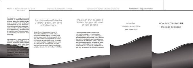 creation graphique en ligne depliant 4 volets  8 pages  web design gris fond gris noir MIFBE59453