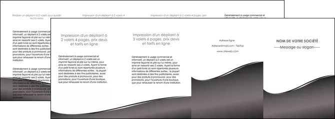 creation graphique en ligne depliant 4 volets  8 pages  web design gris fond gris noir MIFCH59453