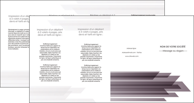 personnaliser modele de depliant 4 volets  8 pages  web design gris fond gris simple MLGI59503