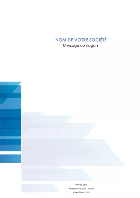 creer modele en ligne affiche bleu couleurs froides trait MIF59581
