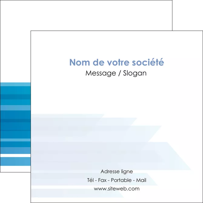 modele en ligne flyers bleu couleurs froides trait MLGI59613