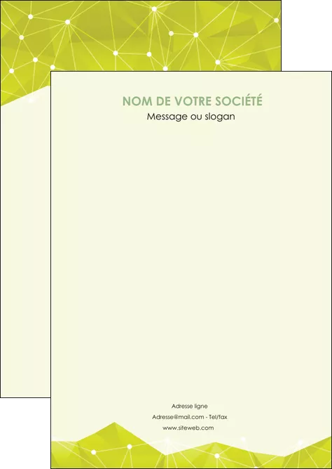modele en ligne flyers graphisme vert fond vert colore MLGI60037