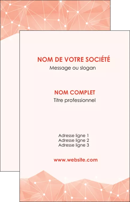 realiser carte de visite saumon fond saumon pastel tendre MLGI60469