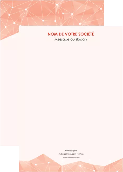 personnaliser maquette affiche saumon fond saumon pastel tendre MIFBE60503