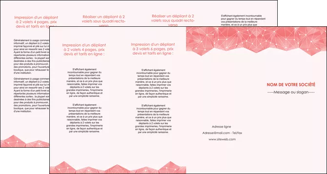 modele en ligne depliant 4 volets  8 pages  saumon fond saumon pastel tendre MID60505