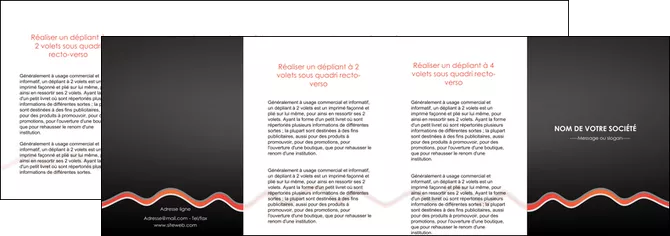 imprimer depliant 4 volets  8 pages  web design gris gris fonce mat MLGI60933