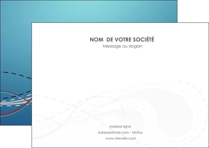 faire modele a imprimer flyers bleu fond bleu couleurs froides MIFBE61691