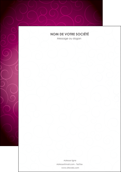 faire affiche fushia rose courbes MIFBE61889