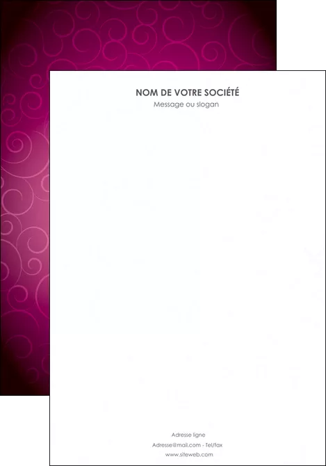 faire affiche fushia rose courbes MLGI61889
