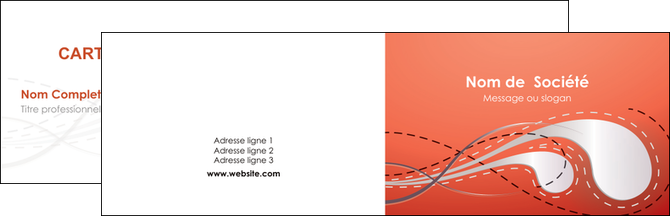 creation graphique en ligne carte de visite rouge couleur rouge orange MLGI62005