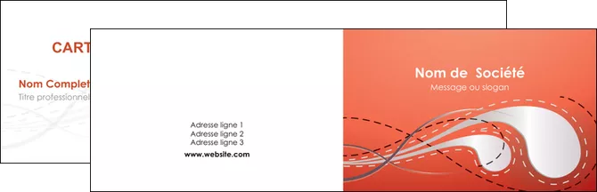creation graphique en ligne carte de visite rouge couleur rouge orange MLGI62005