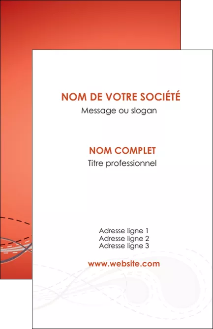 exemple carte de visite rouge couleur rouge orange MLGI62007