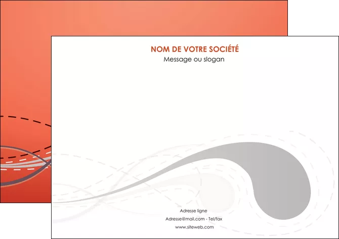maquette en ligne a personnaliser affiche rouge couleur rouge orange MLGI62017