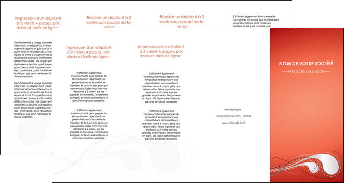 modele depliant 4 volets  8 pages  rouge couleur rouge orange MLIP62043