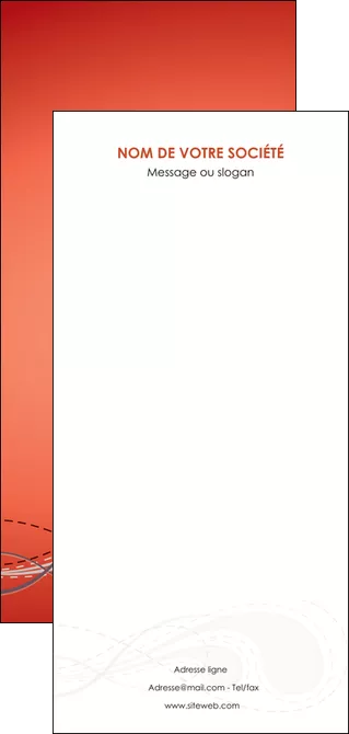 creer modele en ligne flyers rouge couleur rouge orange MLGI62047