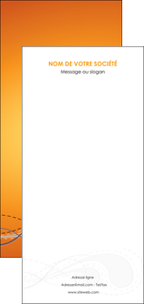 personnaliser modele de flyers orange abstrait abstraction MIF62099