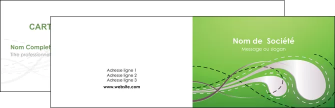modele carte de visite vert abstrait abstraction MLIGLU62109