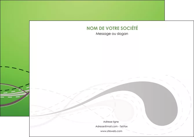 personnaliser maquette affiche vert abstrait abstraction MLGI62119