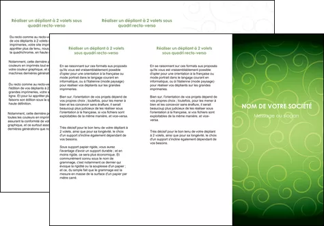 modele en ligne depliant 3 volets  6 pages  vert vignette fonce MLGI62185