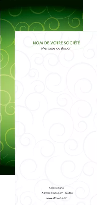 personnaliser modele de flyers vert vignette fonce MLGI62209