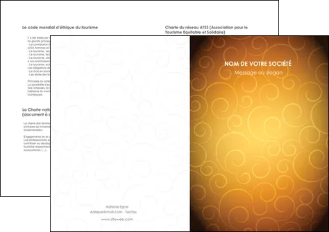 impression depliant 2 volets  4 pages  bijouterie dore abstrait abstraction MLGI62251
