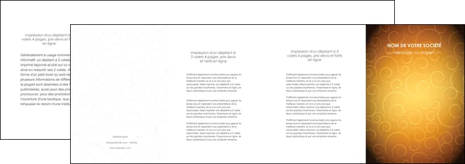 impression depliant 4 volets  8 pages  bijouterie dore abstrait abstraction MLGI62253