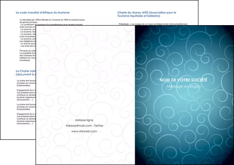 maquette en ligne a personnaliser depliant 2 volets  4 pages  abstrait arabique design MIFBE62303