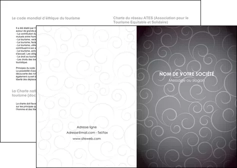 creation graphique en ligne depliant 2 volets  4 pages  abstrait arabique design MIFCH62321