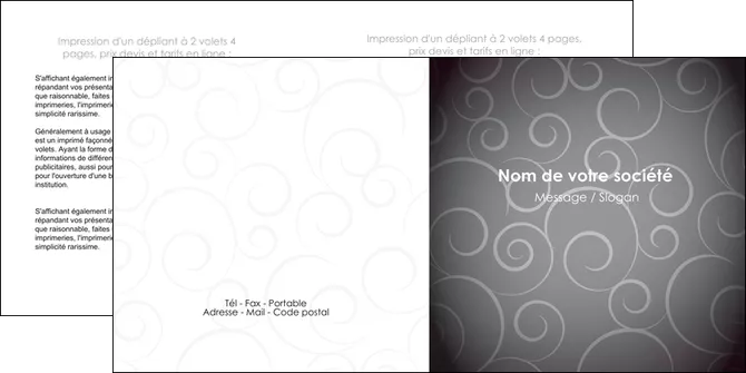 creer modele en ligne depliant 2 volets  4 pages  abstrait arabique design MIFLU62345
