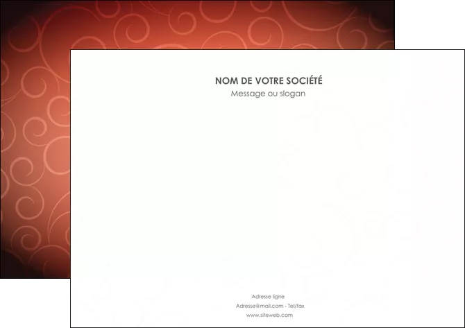 personnaliser maquette flyers rouge couleur couleurs MLGI62409