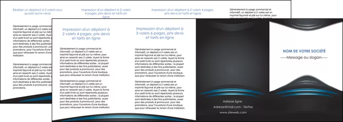 cree depliant 4 volets  8 pages  gris bleu couleurs froides MLGI62815