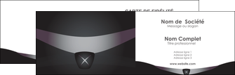 impression carte de visite web design noir metallise fond noir MLGI63243