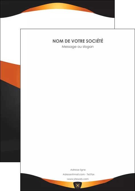 personnaliser maquette affiche web design noir simple professionnel MLGI63609