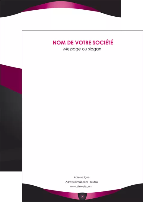 personnaliser maquette flyers gris gris fonce mat MIFBE63831
