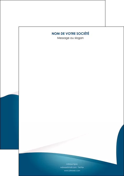 realiser affiche bleu fond  bleu couleurs froides MIFBE64241