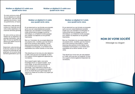 modele depliant 3 volets  6 pages  bleu fond  bleu couleurs froides MLGI64263