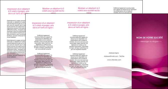 imprimerie depliant 4 volets  8 pages  violet violet fonce couleur MLGI64561