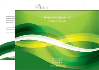 personnaliser modele de set de table vert verte fond vert MIFBE64733